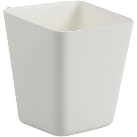 Organiseur de bureau, étagère de rangement, étagère suspendue, boîte de rangement, petite boîte, porte-stylo, panier de rangement simple, boîte de rangement de bureau divers, lot de 3 (blanc)