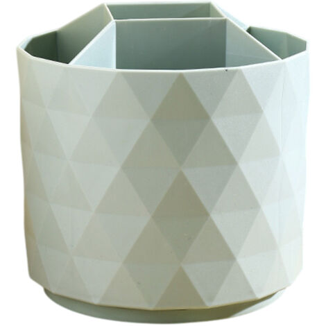 Organiseur de bureau, porte-stylo brillant en forme de diamant, rotatif à 360°, accessoire de bureau, pot à crayons, idéal pour les bureaux, les écoles, les maisons et les fournitures artistiques.