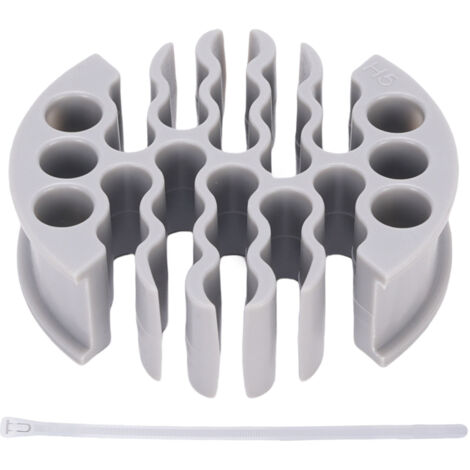 Organiseur de Câbles Ethernet PC Gris CAT5 CAT5E CAT6 - Organiseur Réseau 30 Câbles avec Glissières Faible Friction