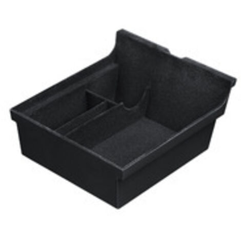Organiseur de console centrale pour Tesla Model 3 2021, noir, accessoire intérieur personnalisé avec porte-lunettes et boîte de rangement secondaire pour accoudoir.
