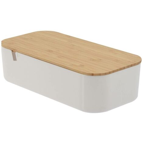 Organiseur de cosmétiques avec miroir, 26 x 13 x 7 cm, blanc
