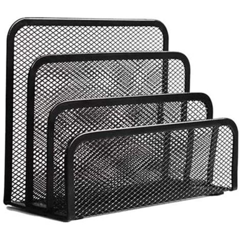 Organiseur de courrier de bureau à domicile, trieur/porte-lettres à fentes en maille, classeur