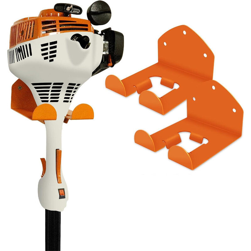 Organiseur de garage - Support pour outils électriques (coupe-bordures, taille-haies, outils de jardin, lot de 2)