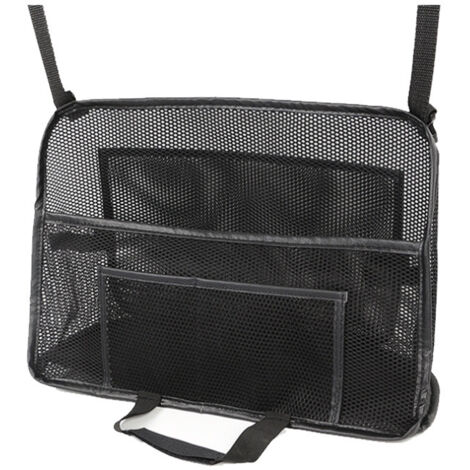 Organiseur de siège auto, sac de rangement pour dossier de siège auto, support de sac à main, consoles de voiture, protection pour animaux de compagnie, noir