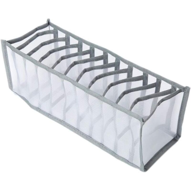 Organiseur de tiroir pliable (11 compartiments) - 1 pièce de rangement pour sous-vêtements, organiseur de vêtements pour chaussettes, sous-vêtements,