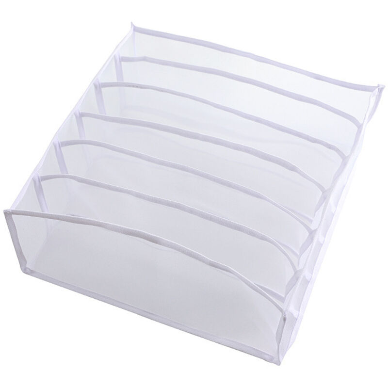 Organiseur de tiroir pliable (6 compartiments) - 1 pièce de rangement pour sous-vêtements, organisateur de vêtements pour commode pour chaussettes,