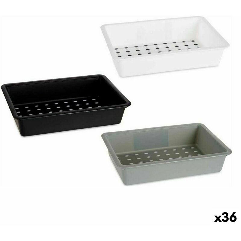 Organisateur de tiroirs en polypropylène 16 x 5 x 24 cm (36 pièces)