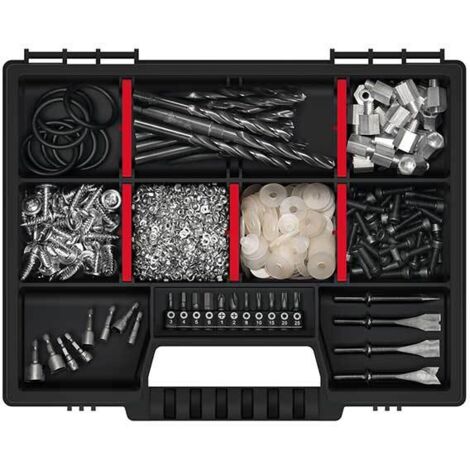 Organiseur d'outils - KNO20154 - Noir - Compact - Pratique - Transparent