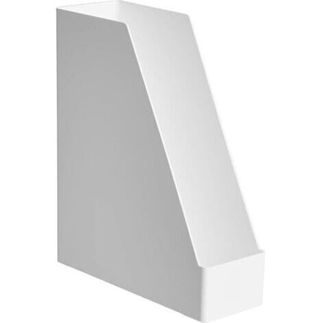 Organiseur en plastique range-revues Blanc