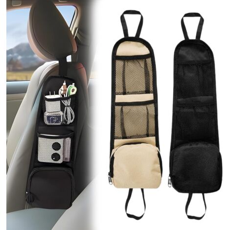 Organiseur latéral de siège 2 pièces, sac de rangement pliable pour voiture, sac suspendu pour voiture, rangement latéral de voiture, organisateur de siège auto pour voiture et camion