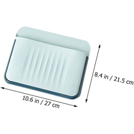 Organiseur mural pour chaussures – 1 pièce, sans perçage, double fixation, gain de place, bleu, idéal salle de bain & entrée