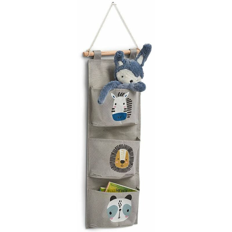 Zeller - Organiseur suspendu pour jouets, 81,5 x 35 cm