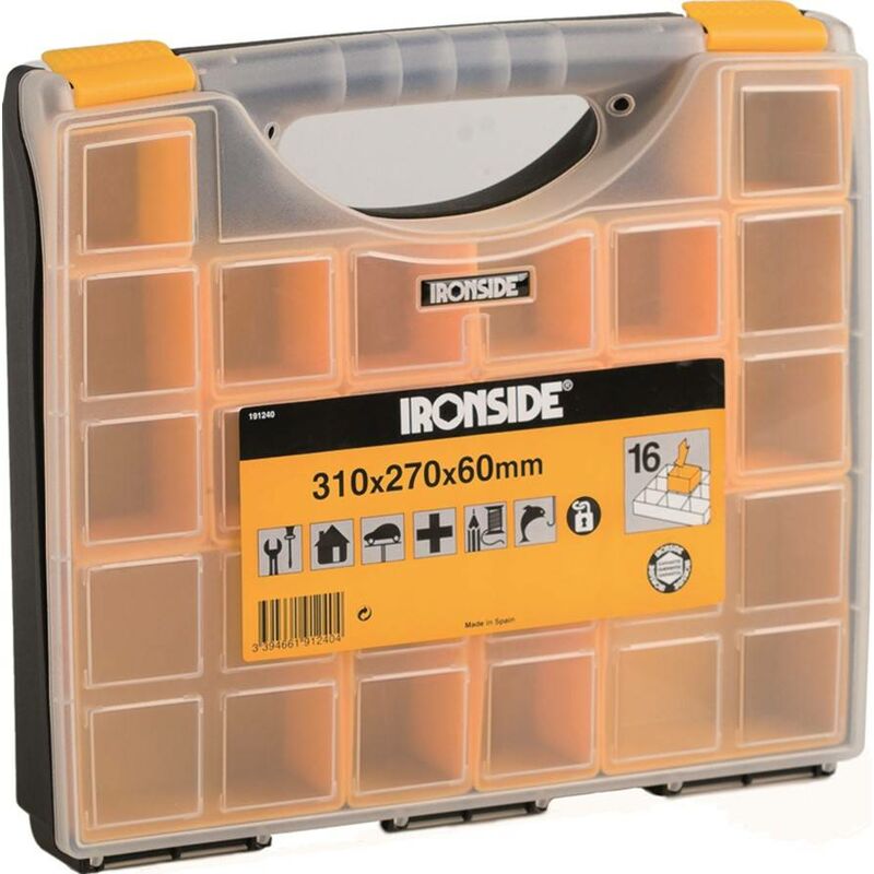 

Organizador Ironside de 16 compartimentos móviles.