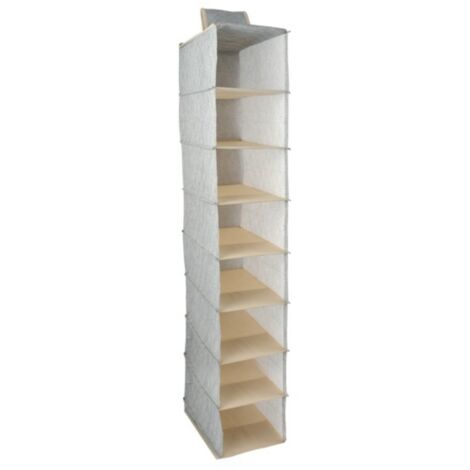 Organizador colgante para   armario 8 compartimentos Gris MSV