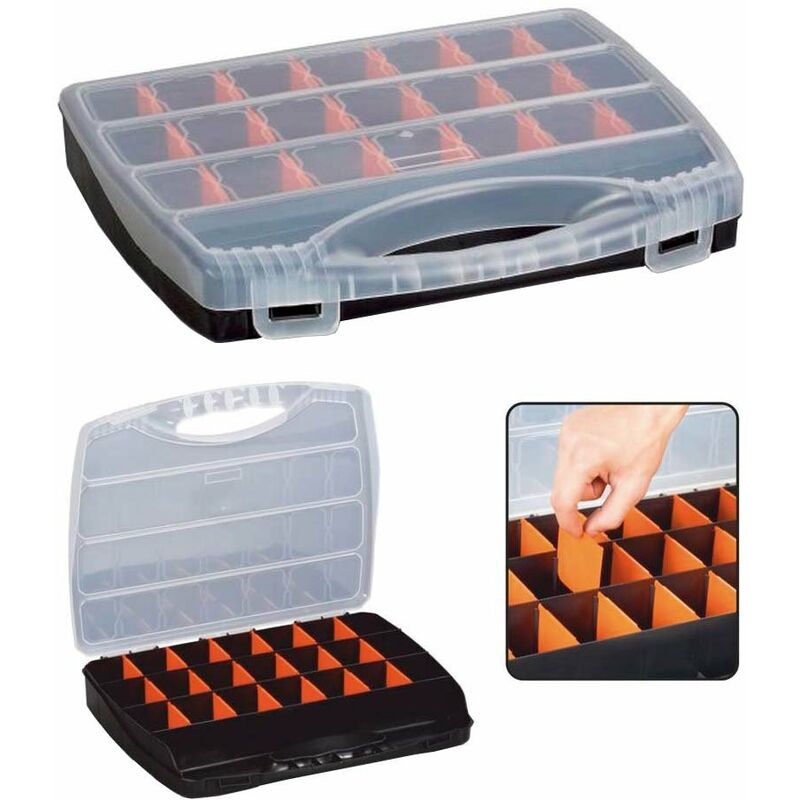 

Organizador con compartimentos móviles 320 x 265 x 60 mm