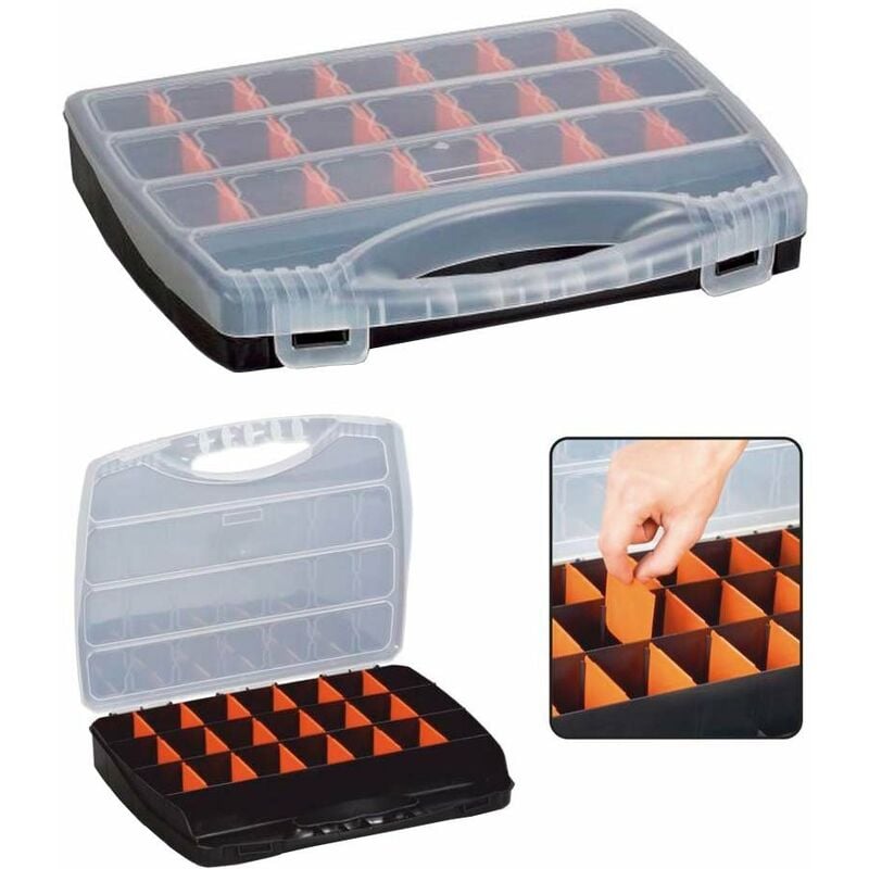 

Organizador con compartimentos móviles 380 x 300 x 60 mm