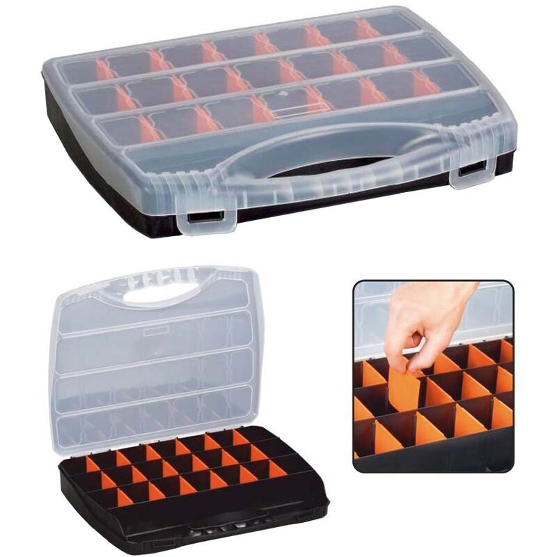 

Organizador con compartimentos móviles 480 x 375 x 75 mm