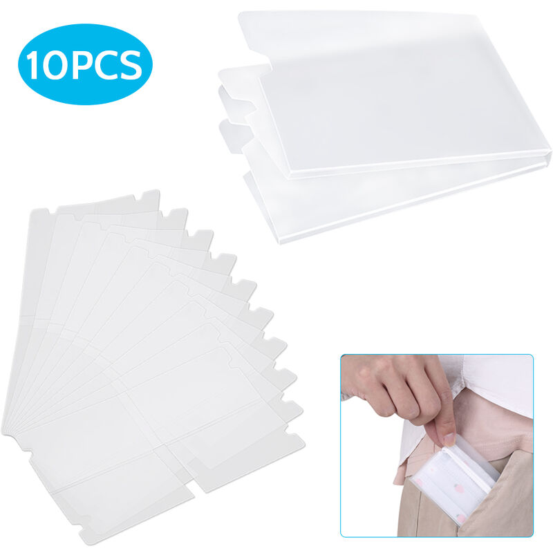 

10 Uds Clip de almacenamiento organizador de almacenamiento plegable soporte de cubierta de boca portatil carpeta de cubierta de cara desechable, 10