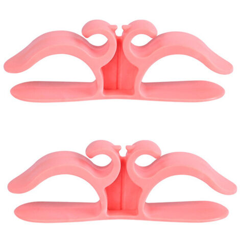 Organizador de cables de cocina, 9,6 x 3 cm, pequeño enrollador de cables multifuncional para electrodomésticos de cocina, rosa, 2 unidades.