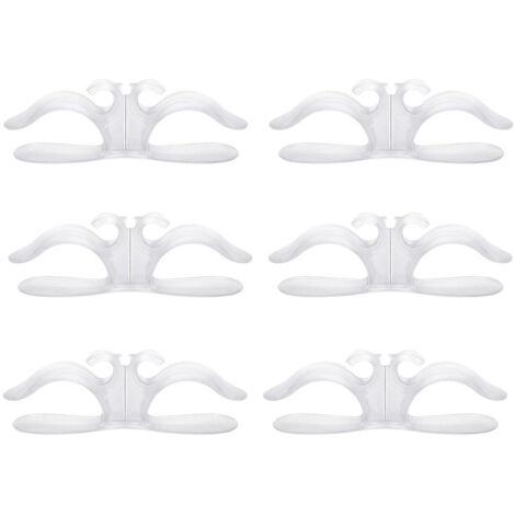 Organizador de cables de cocina, 9,6 x 3 cm, pequeño enrollador de cables multifuncional para electrodomésticos de cocina, transparente, 6 unidades.