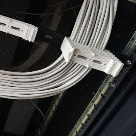 Organizador de cables de polipropileno con clips para oficina y hogar, 143,00 g