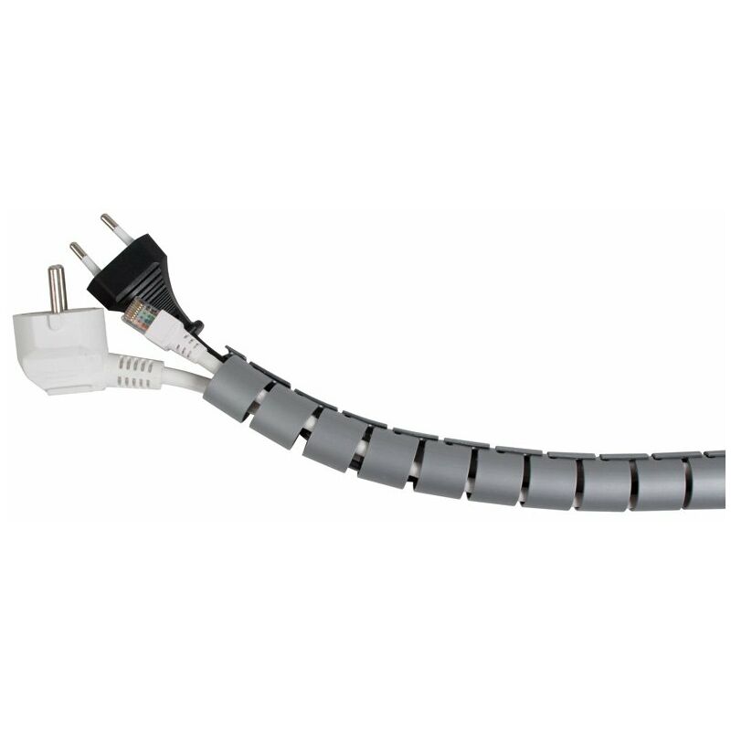 

Organizador Cables Gris 2M Ø 25Mm C/Guía