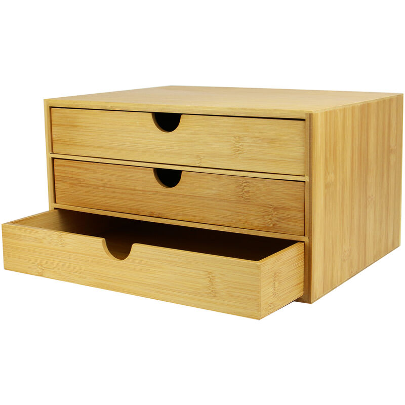 

Maison&white - Organizador de cajones Bamboo Desktop 3| Apertura de M&W Wide