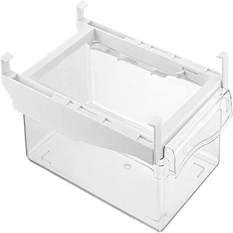 Organizador de cajones de nevera Caja de almacenamiento para refrigerador Soporte de almacenamiento Contenedor Contenedor extraíble para congelador para guardar snacks y huevos