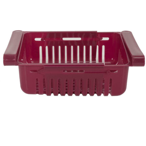 Organizador de cesta para nevera colgante burdeos ajustable