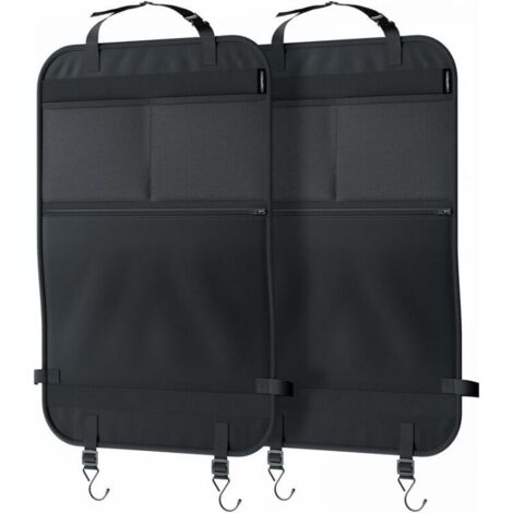Organizador de coche de 2 piezas, protector de asiento de coche, cojín de asiento de coche