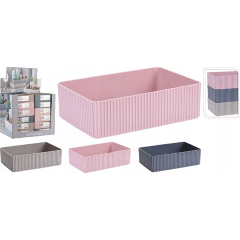 Organizador de cosméticos de plástico 21 x 14 x 6 cm