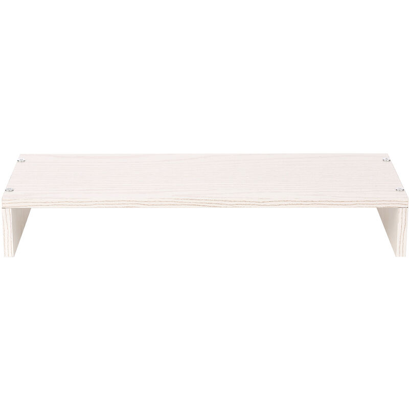 

Organizador de escritorio de madera KKmoon, estante de almacenamiento de mesa de madera,Roble blanco, 1 capa