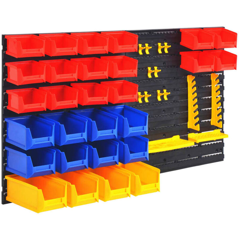 

Organizador de herramientas de garaje de montaje en la pared - Multicolor