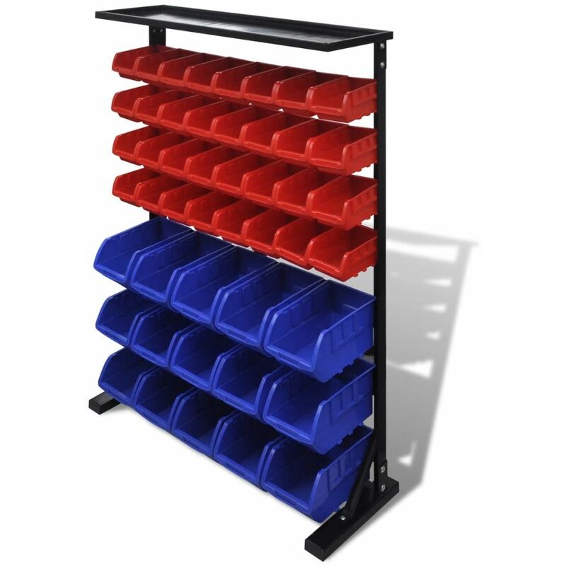 

Organizador de herramientas para taller, Azul/ Rojo