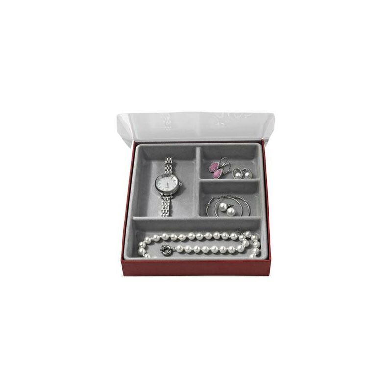 

Organizador de joyas con compartimentos grandes 18,5x21,5x3,5cm