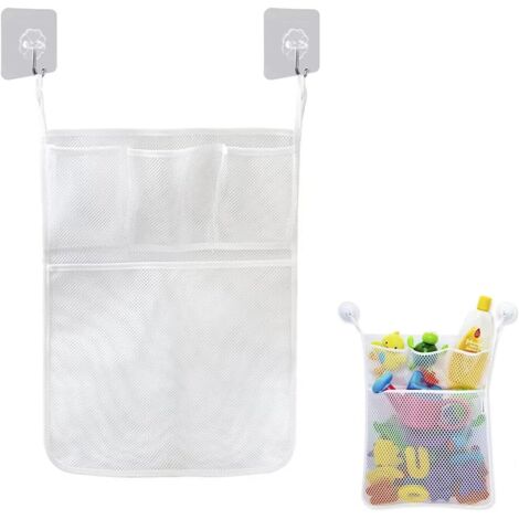 Organizador de juguetes para baño de bebé, red para juguetes de baño, red para juguetes de baño, red para juguetes de bebé, organizador de juguetes de baño, con 4 ventosas