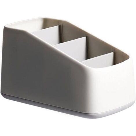 Organizador de mandos a distancia de 4 compartimentos, soporte para mandos a distancia, adecuado para guardar cosméticos, artículos de papelería, mandos a distancia
