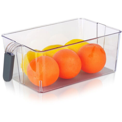 Organizador de nevera para cocina, contenedor de almacenamiento de alimentos, 31 x 18 x 11,5 cm
