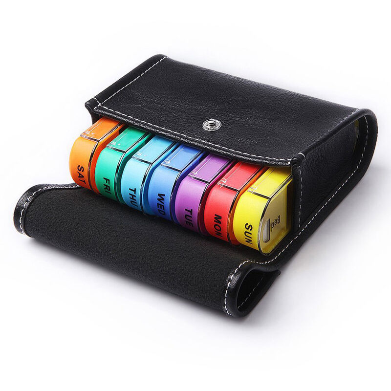 

Organizador de pastillas, para el pastillero semanal de viaje, pastillero de 7 dias