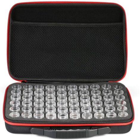 Organizador de pintura de diamantes, 60 cajas de clasificación, frascos para guardar piezas pequeñas, caja para pintura de diamantes
