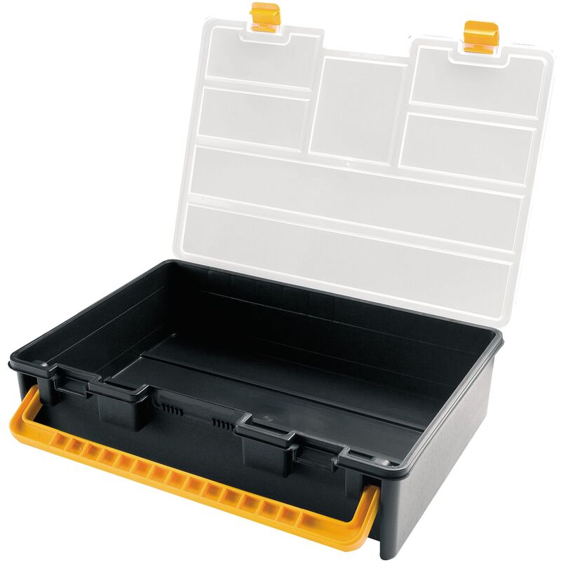 

Organizador de plástico L443 x P317 x H107 mm, con tapa transparente