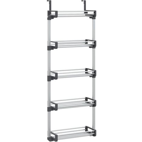 Organizador de puerta con 5 estantes aluminio 52x20x135 cm vidaXL