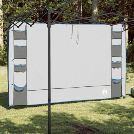 Organizador de tienda colgante Gris y azul 320 x 182 cm oxford