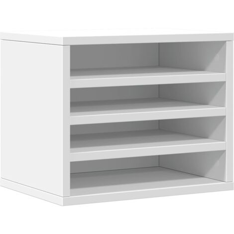 Organizador escritorio madera ingeniería blanco 36x26x29,5 cm vidaXL