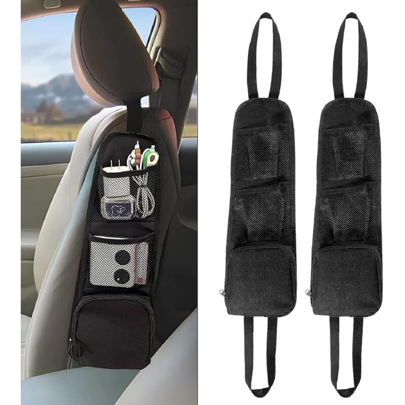 Organizador lateral para asiento de automóvil Csparkv bolsa de almacenamiento plegable para automóvil, bolsa colgante para automóviles,