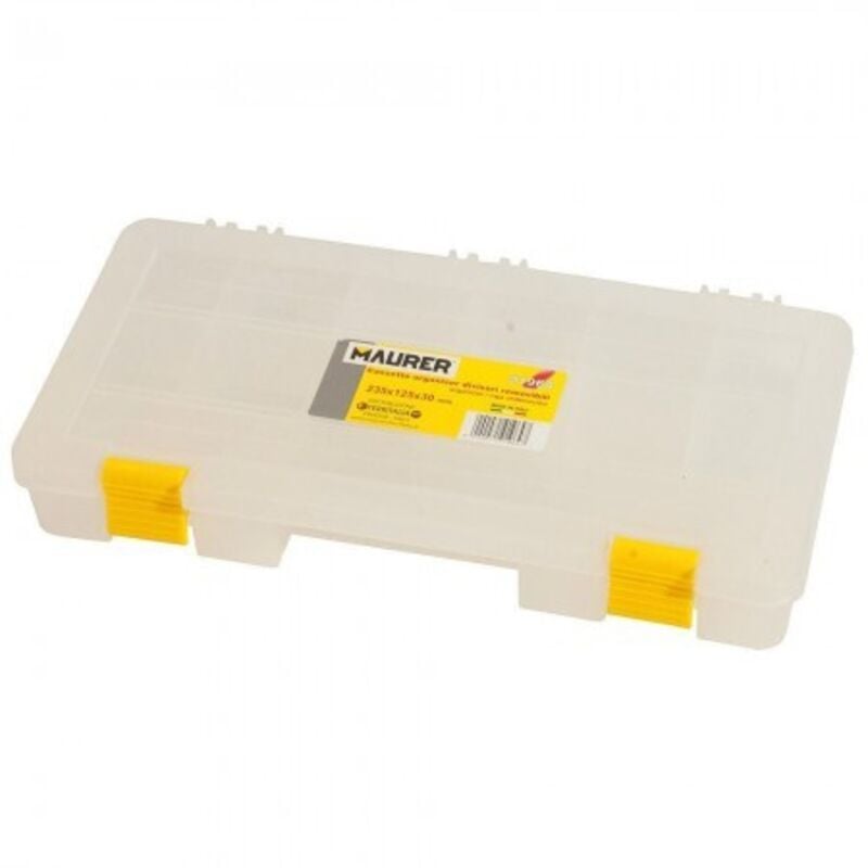

Organizador maurer 235x125x30 mm. 12 compartimentos