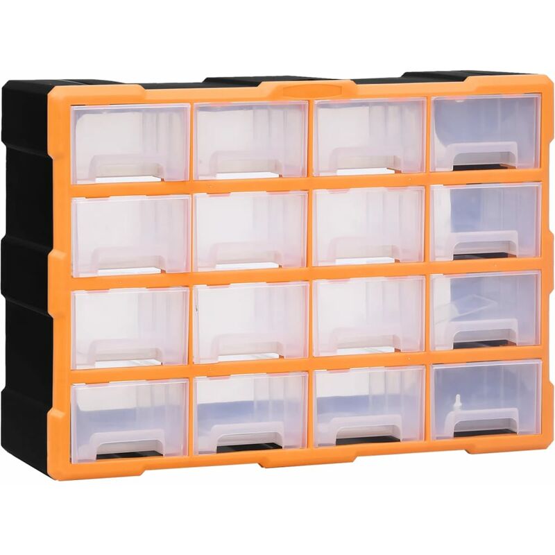 

Bh Design - Organizador multicajones con 16 cajones medianos 52x16x37 cm