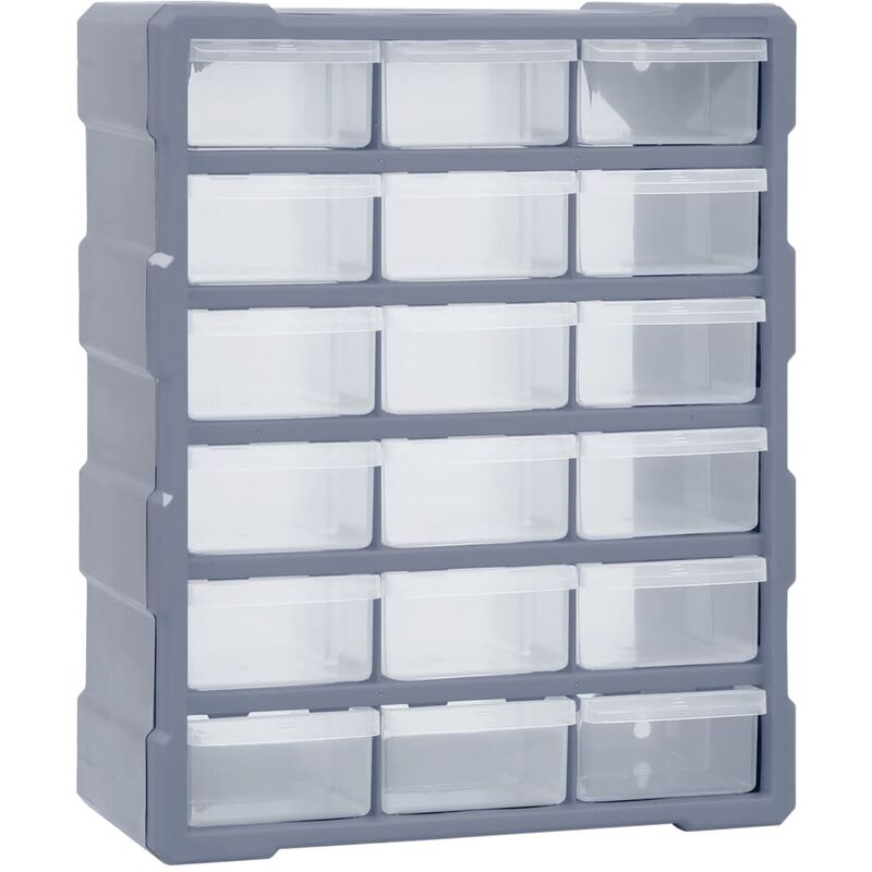 

Organizador multicajones con 18 cajones intermedios 38x16x47 cm