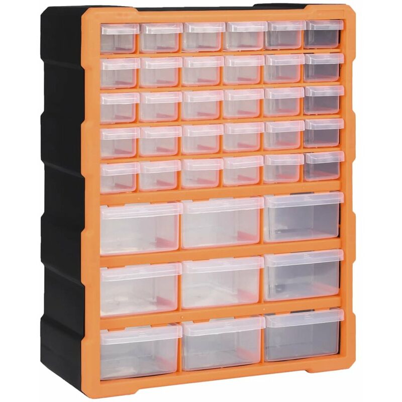 

Organizador multicajones con 39 cajones 38x16x47 cm
