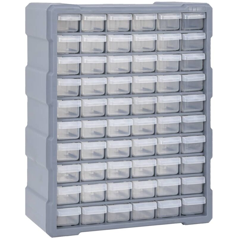 

Organizador multicajones con 60 cajones 38x16x47,5 cm